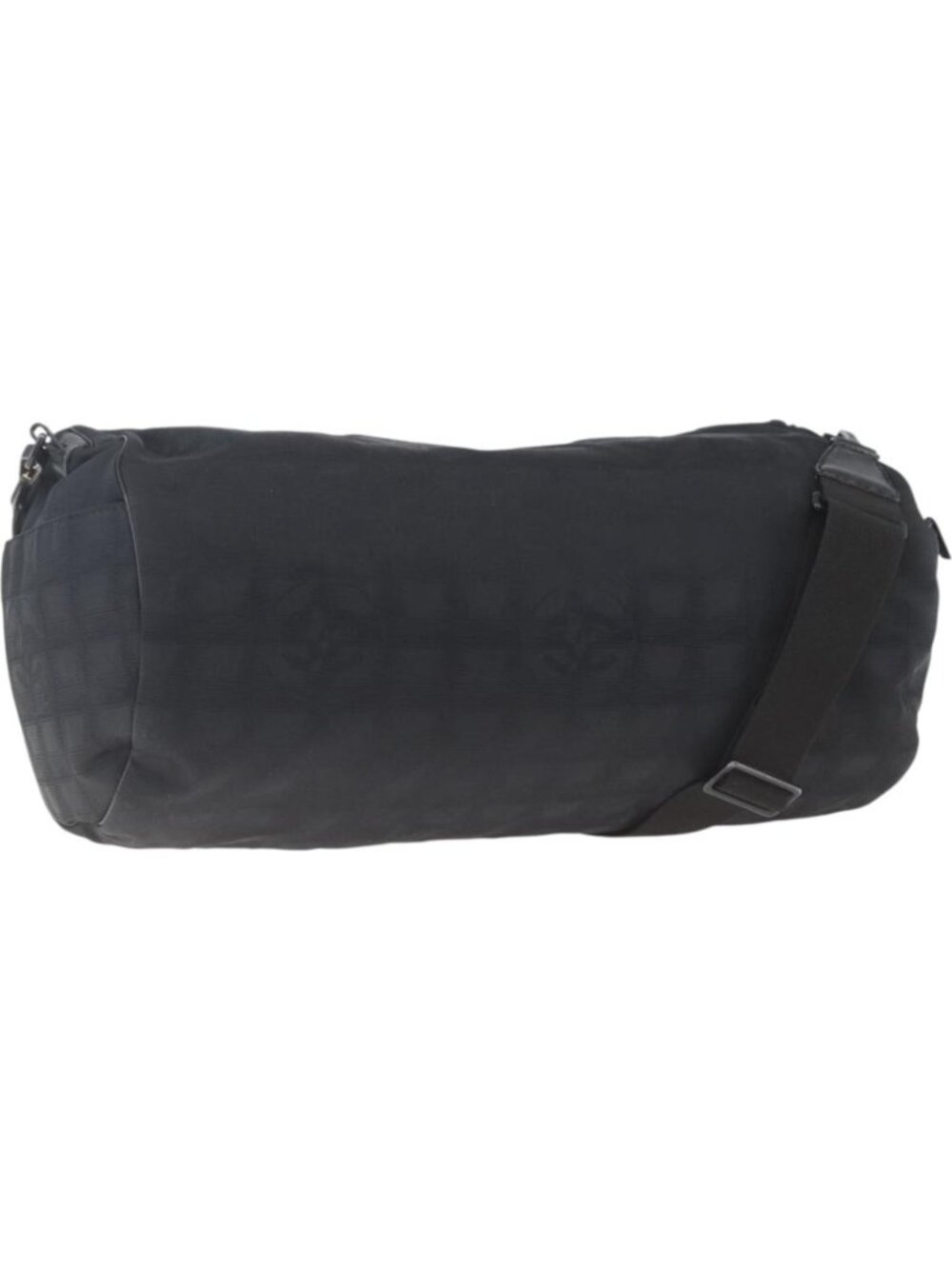 CHANEL New Travel Line Boston Bag Nylon Black CC
